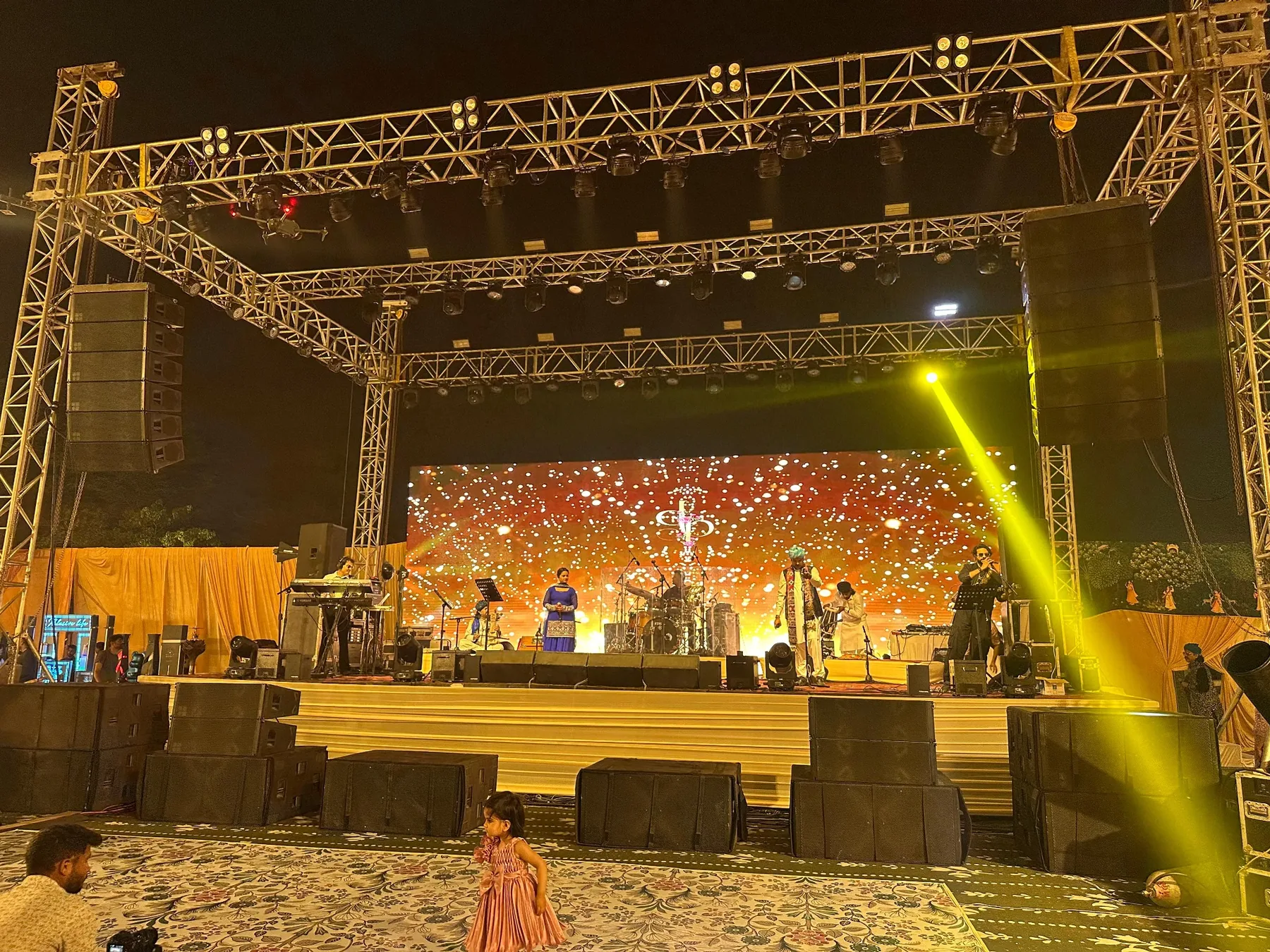 Live concert stage production