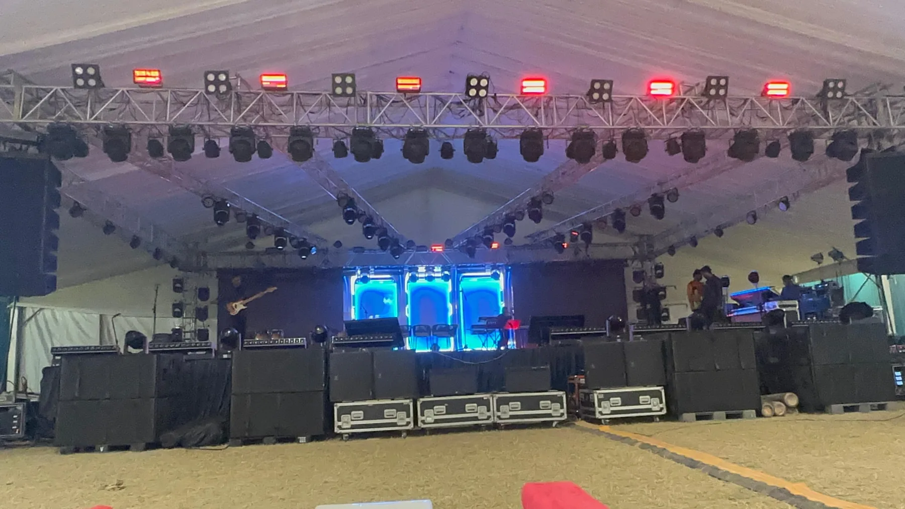 Lighting and sound rig